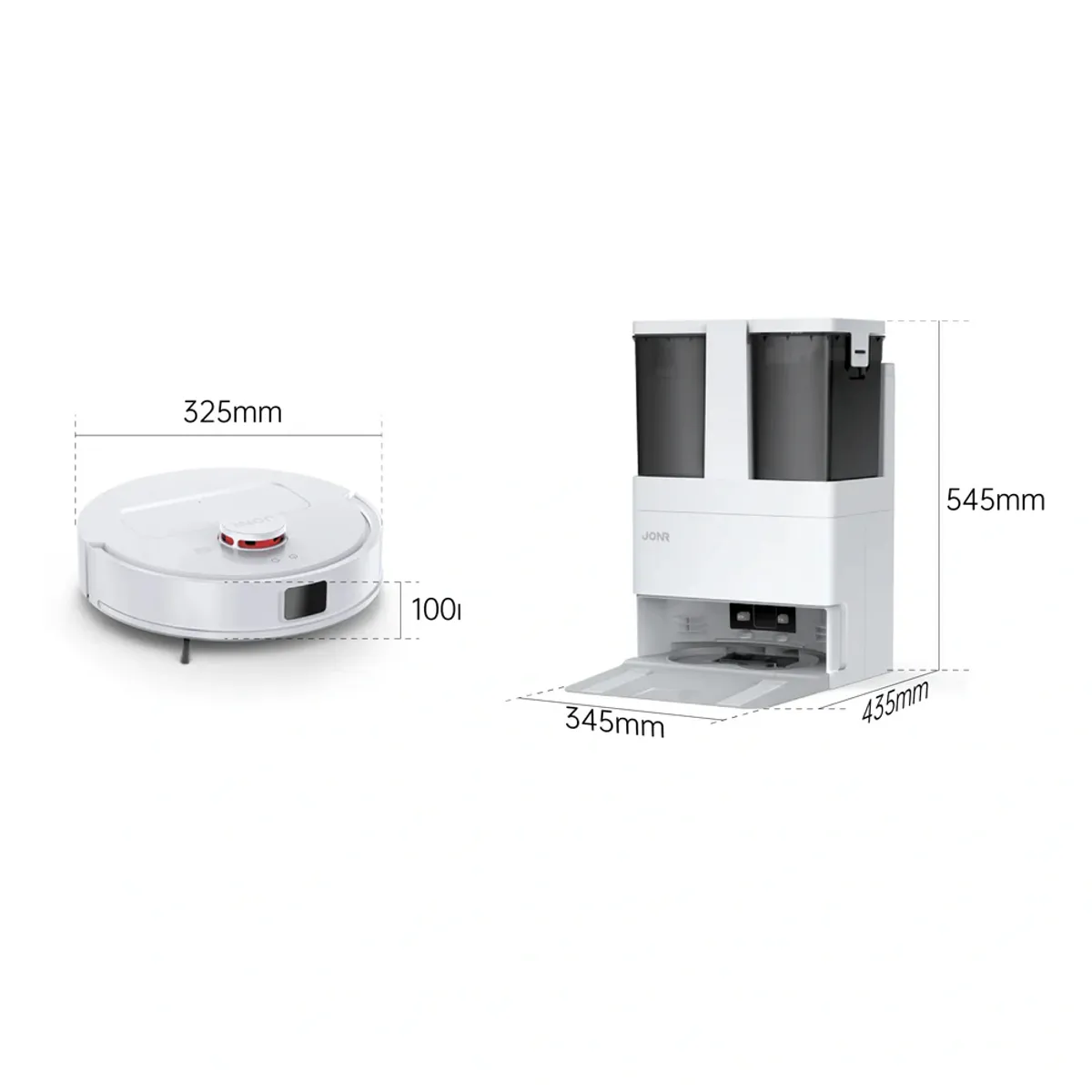OEM - Robot aspiradora JONR T5 Lite con base de secado y lavado de mopa navegación LDS 8000PA