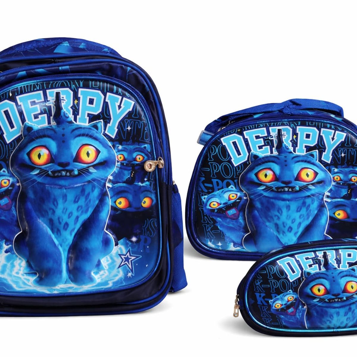 GENERICO - **Set Escolar  k-pop  - Mochila + Lonchera+Estuche