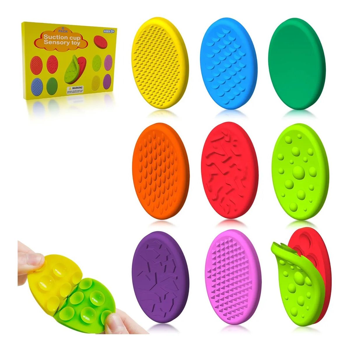 GENERICO - Juguete Sensorial Con Ventosas Discos Texturados