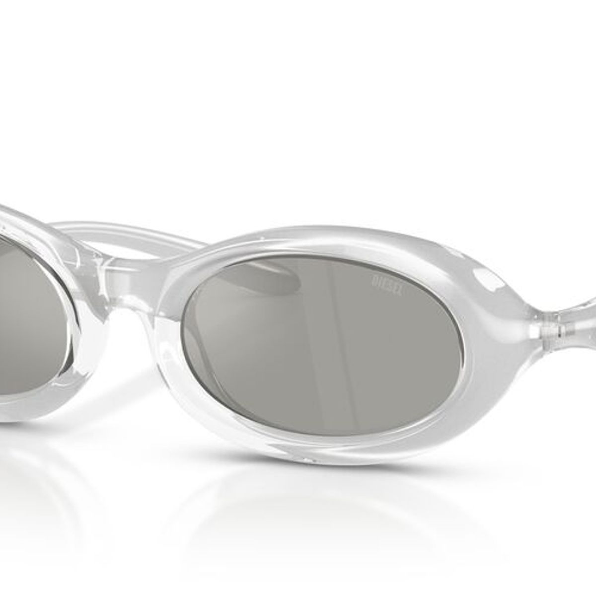 DIESEL - Anteojos De Sol Diesel DL3011U Crtistal Metallic Light Grey Mirror Silver Gris metalizado Unisex