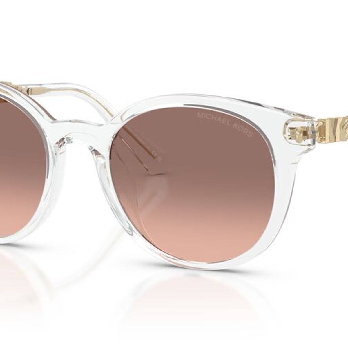 MICHAEL KORS - Anteojos De Sol Michael Kors MK2264U Pienza Crystal Pink Gradient Dark Brown Trasparente Mujer