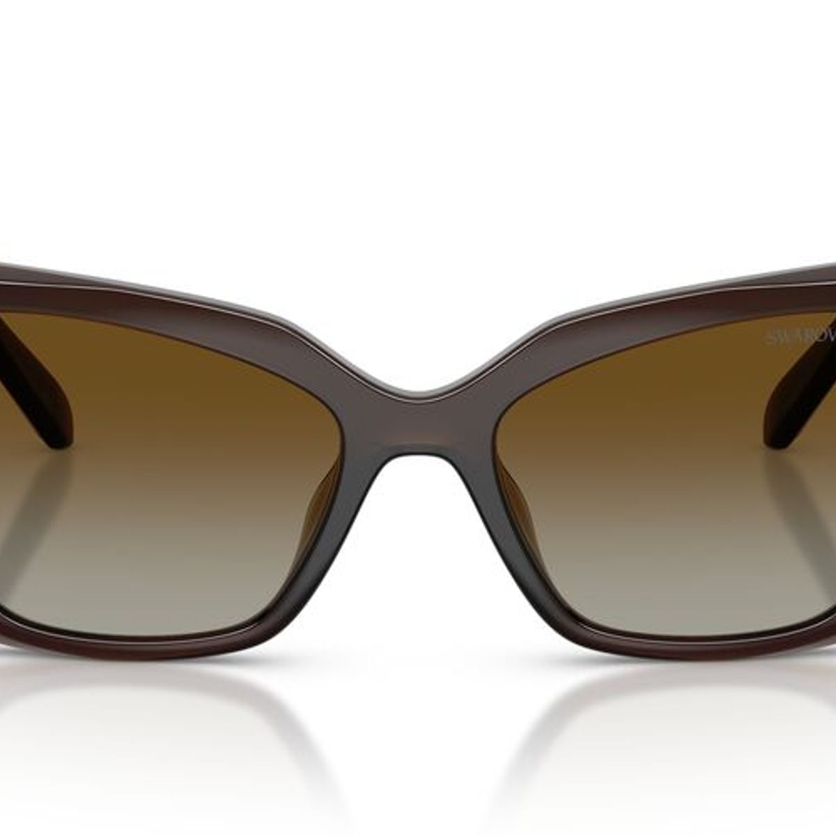 SWAROVSKI - Anteojos De Sol Swarovski SK6047 Transparent Brown Polar Brown Gradient Café Mujer