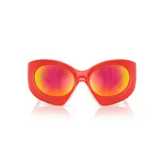 DIESEL - Anteojos De Sol DL3014U Cristal + Varnish Orange Brown Mirror Orange Naranja Unisex