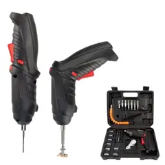 GENERICO - Destornillador Eléctrico Inalámbrico Seller Negro Portátil Con Accesorios