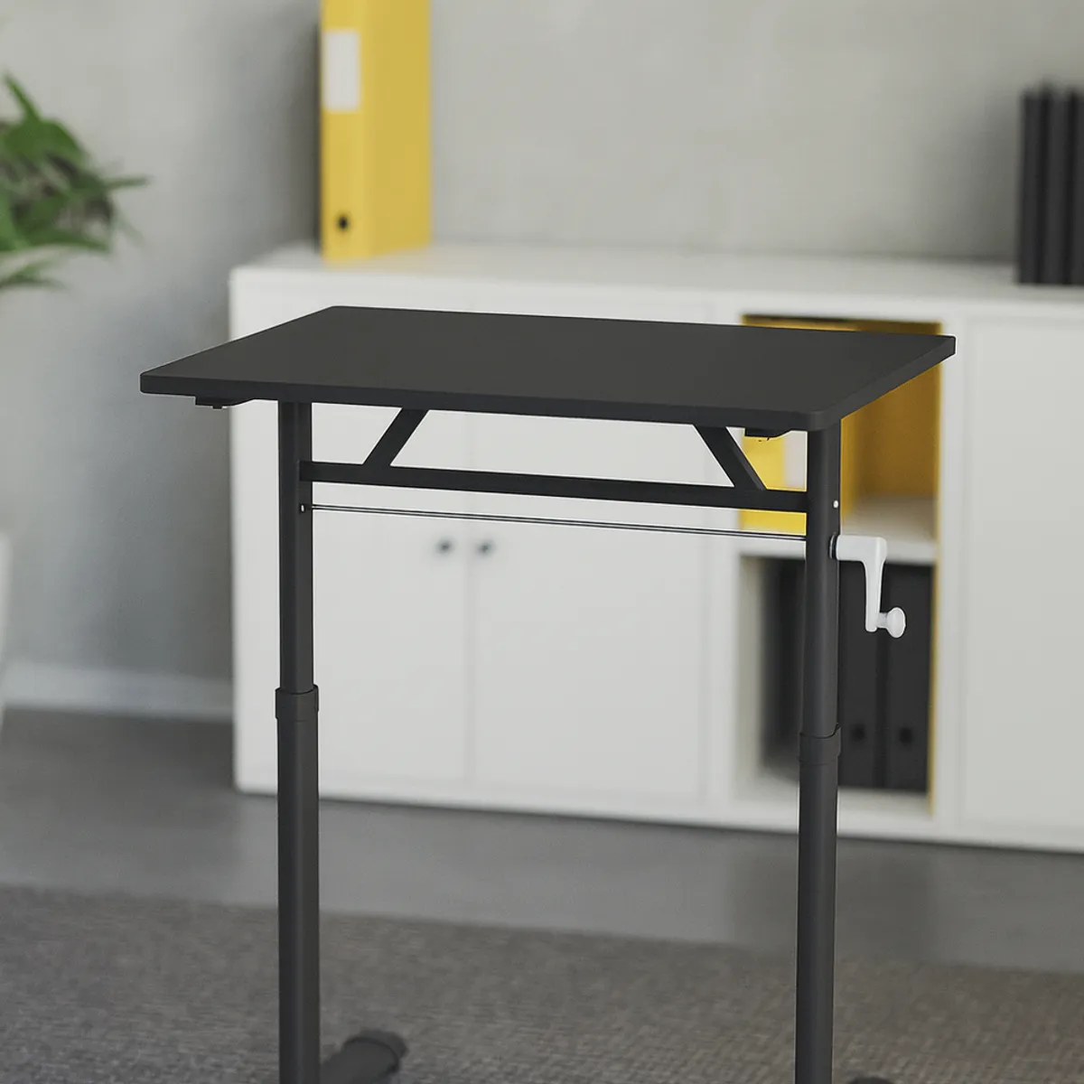 COSAS CASA - Escritorio Funcional Altura Ajustable 100x60x63-86cm Negro