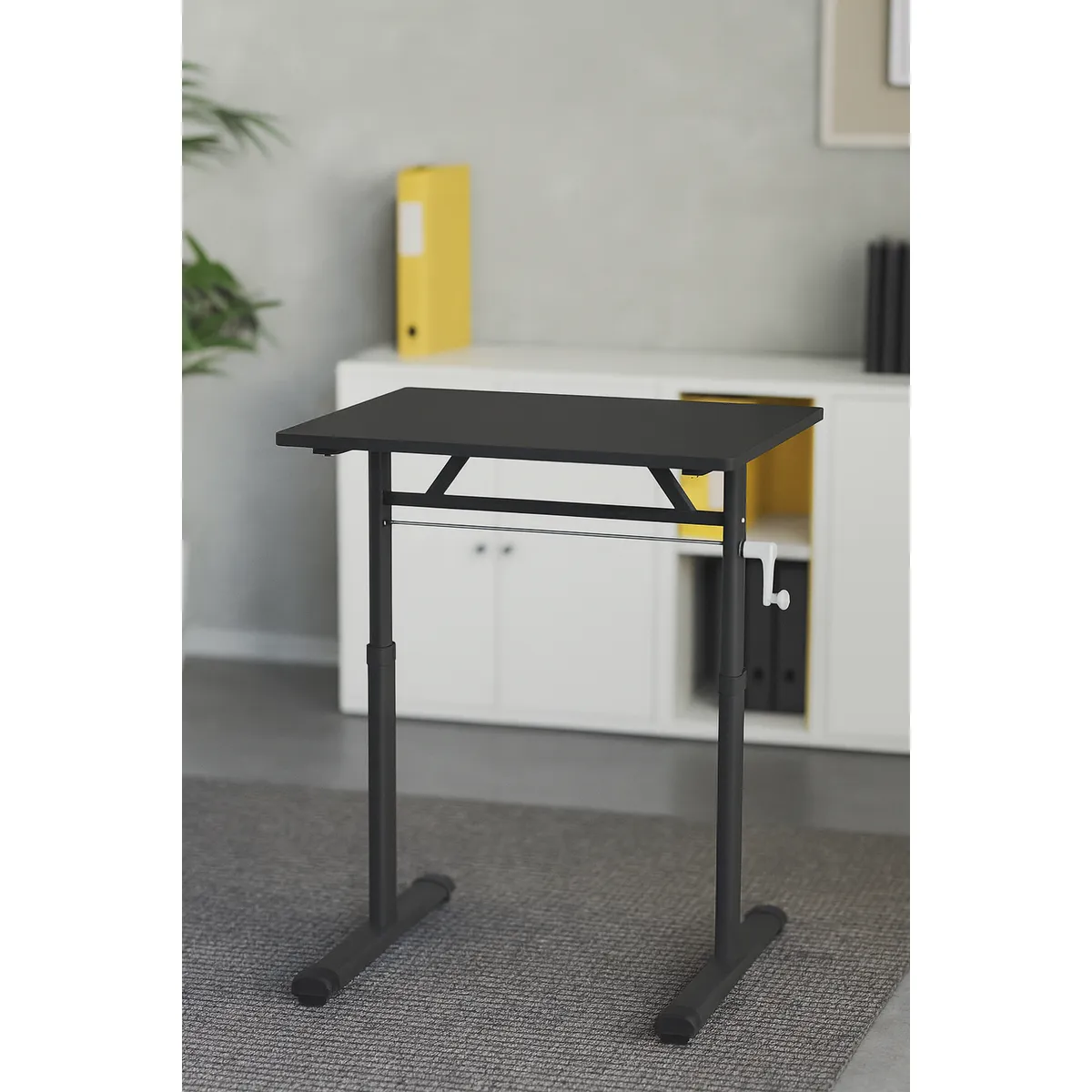 COSAS CASA - Escritorio Funcional Altura Ajustable 100x60x63-86cm Negro