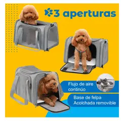 GENERICO - Bolso Transportador Mascota Perro Gato Respirable