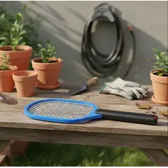 GENERICO - Raqueta Paleta Mata Moscas Y Zancudos Eléctrica Recargable