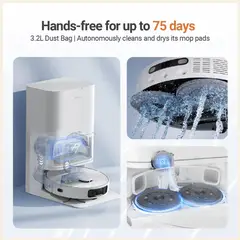 DREAME - Mova E30 Ultra Robot Aspirador y Fregasuelos 7000Pa