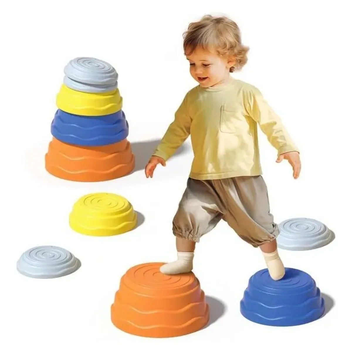 GENERICO - Piedras De Equilibrio Antideslizantes Para Niños 7 Piezas