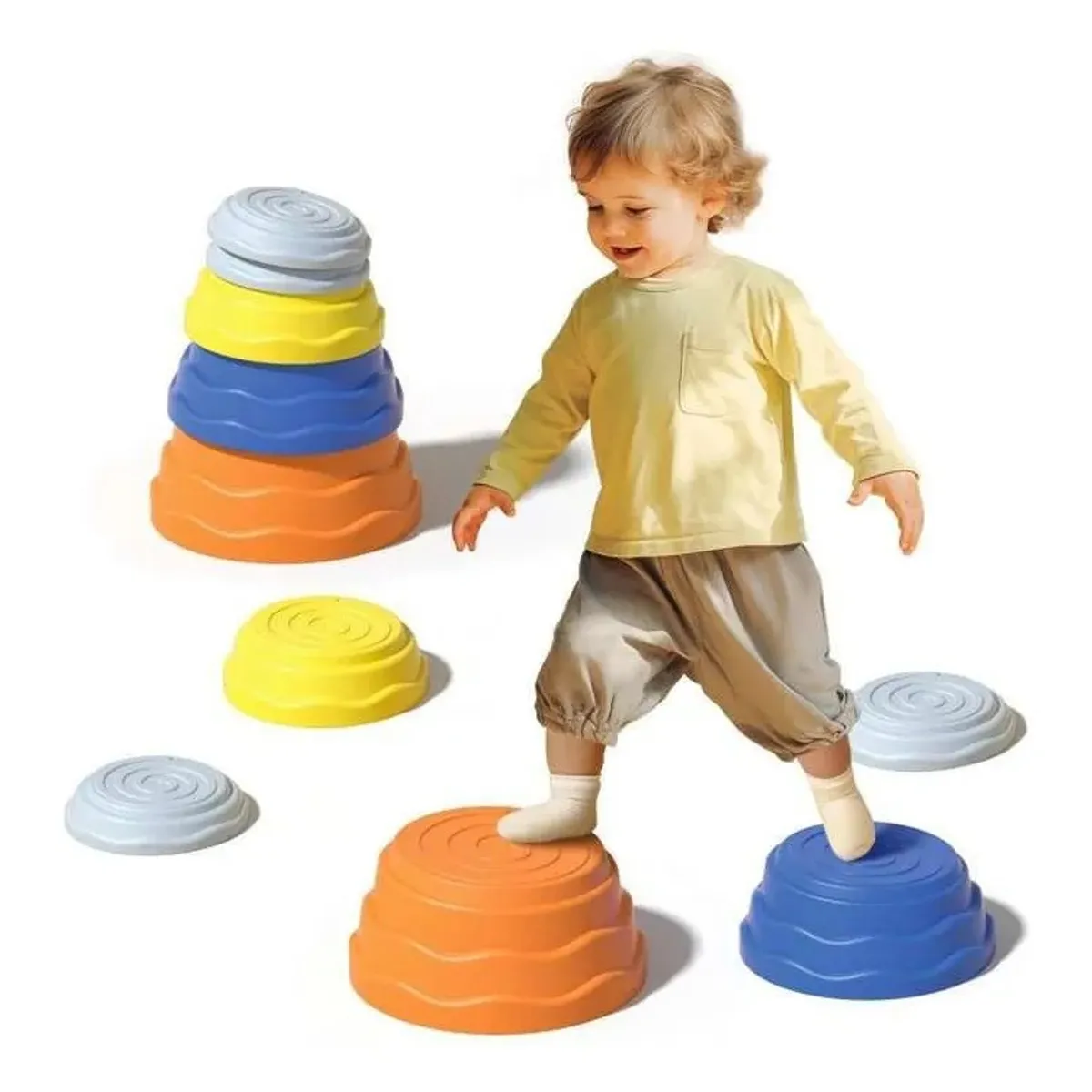 GENERICO - Piedras De Equilibrio Antideslizantes Para Niños 7 Piezas