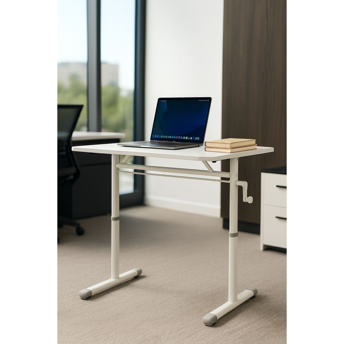 COSAS CASA - Escritorio Funcional Altura Ajustable 100x60x63-86cm Blanco