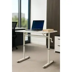 COSAS CASA - Escritorio Funcional Altura Ajustable 100x60x63-86cm Blanco