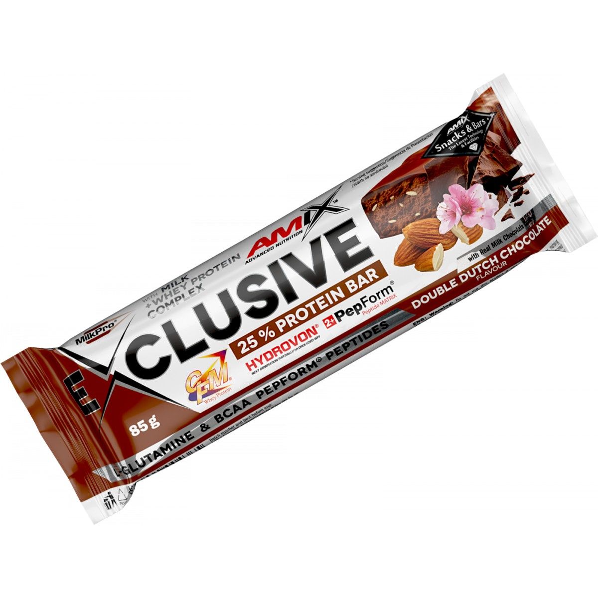 AMIX - Caja  Double Dutch Chocolate  x 12 Exclusive Protein Bar