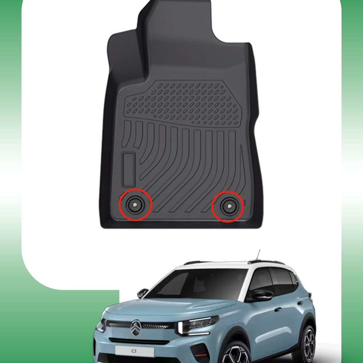 OM INDUSTRIAS PREMIUM - Piso Bandeja Calce Perfecto Citroen C3 2024-2026