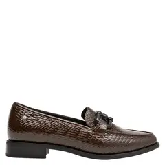 POLLINI - Mocasín Vestir Mujer Marrón