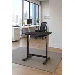 COSAS CASA - Escritorio Funcional Altura Ajustable 80x60x63-86cm Negro