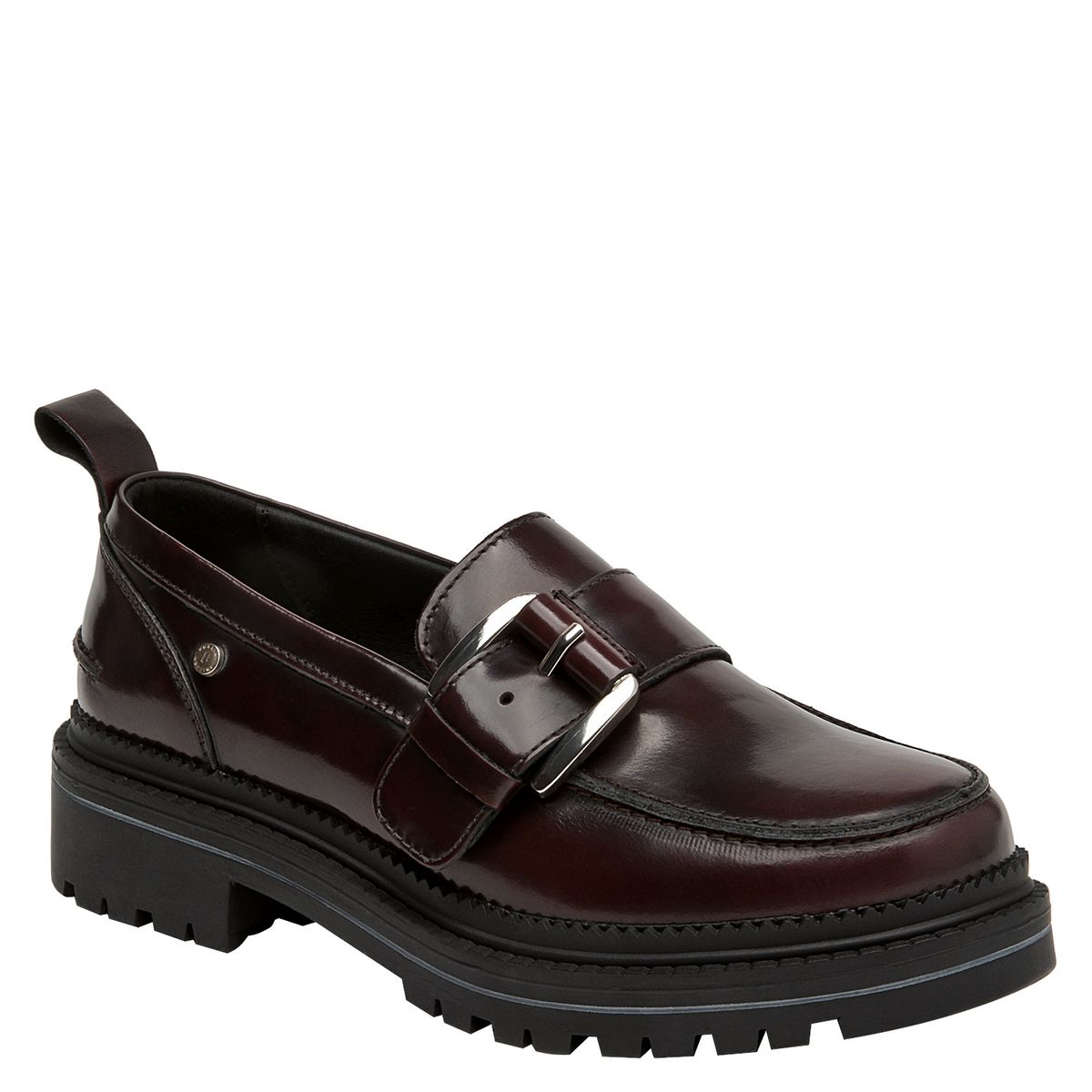 POLLINI - Mocasín Casual Mujer Bordó Pollini