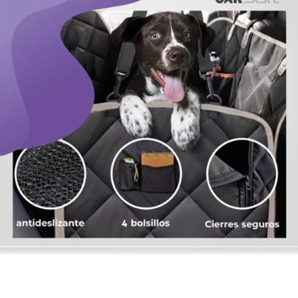 GENERICO - Protector Funda Cubre Asiento Auto Perros Mascotas