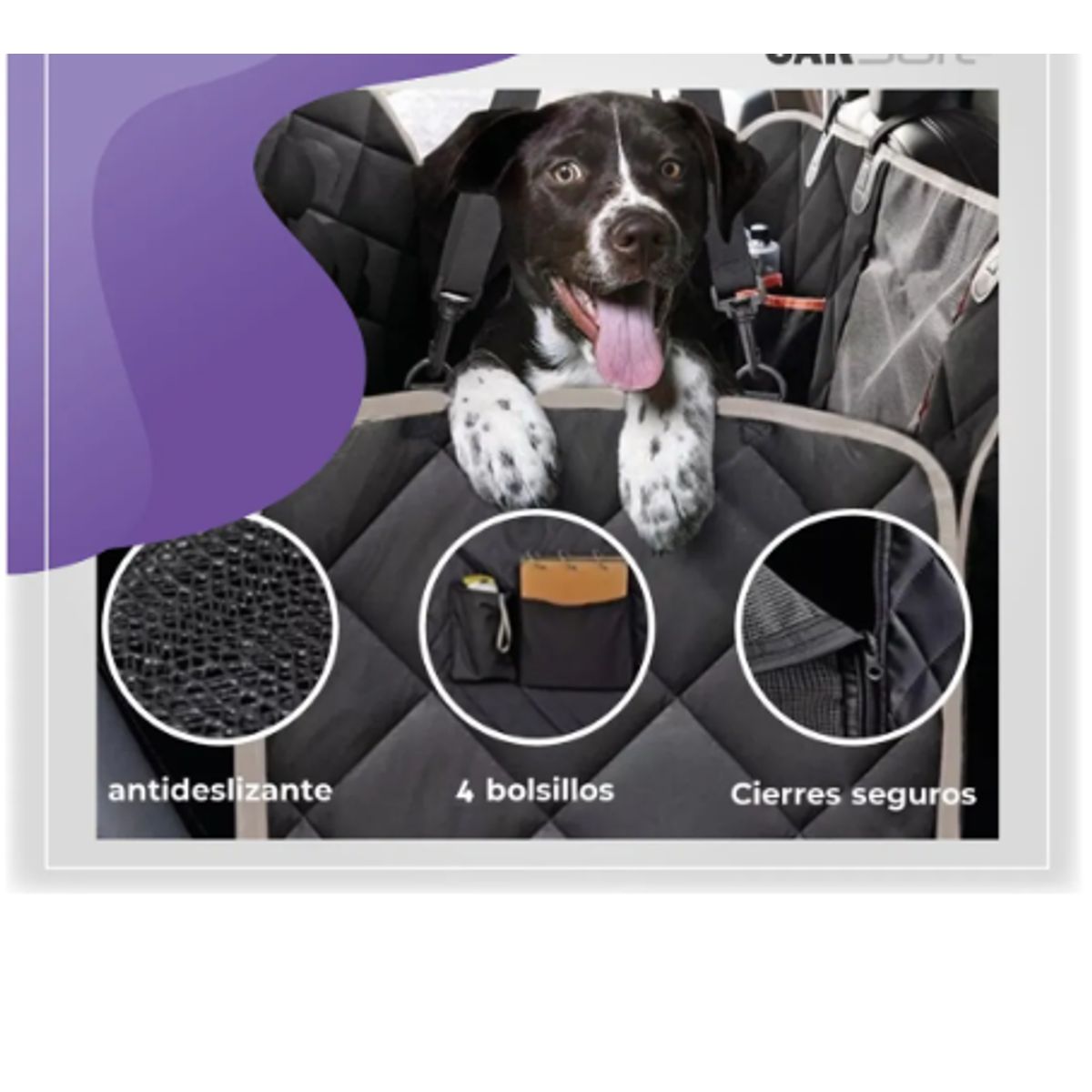 GENERICO - Protector Funda Cubre Asiento Auto Perros Mascotas