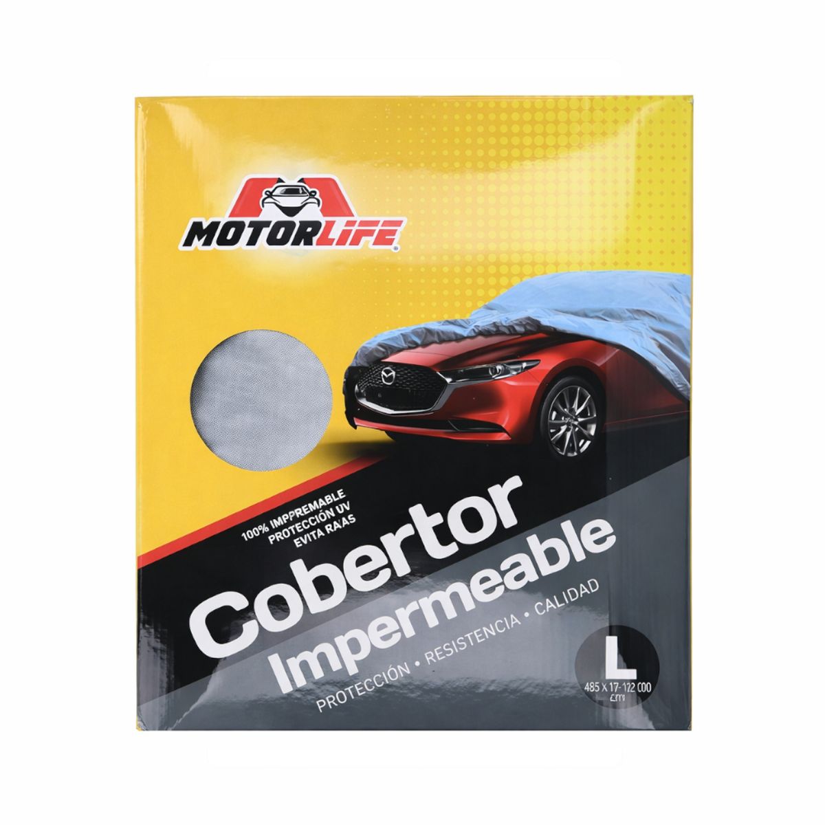 MOTORLIFE - Cubre Auto Talla L para Automovil