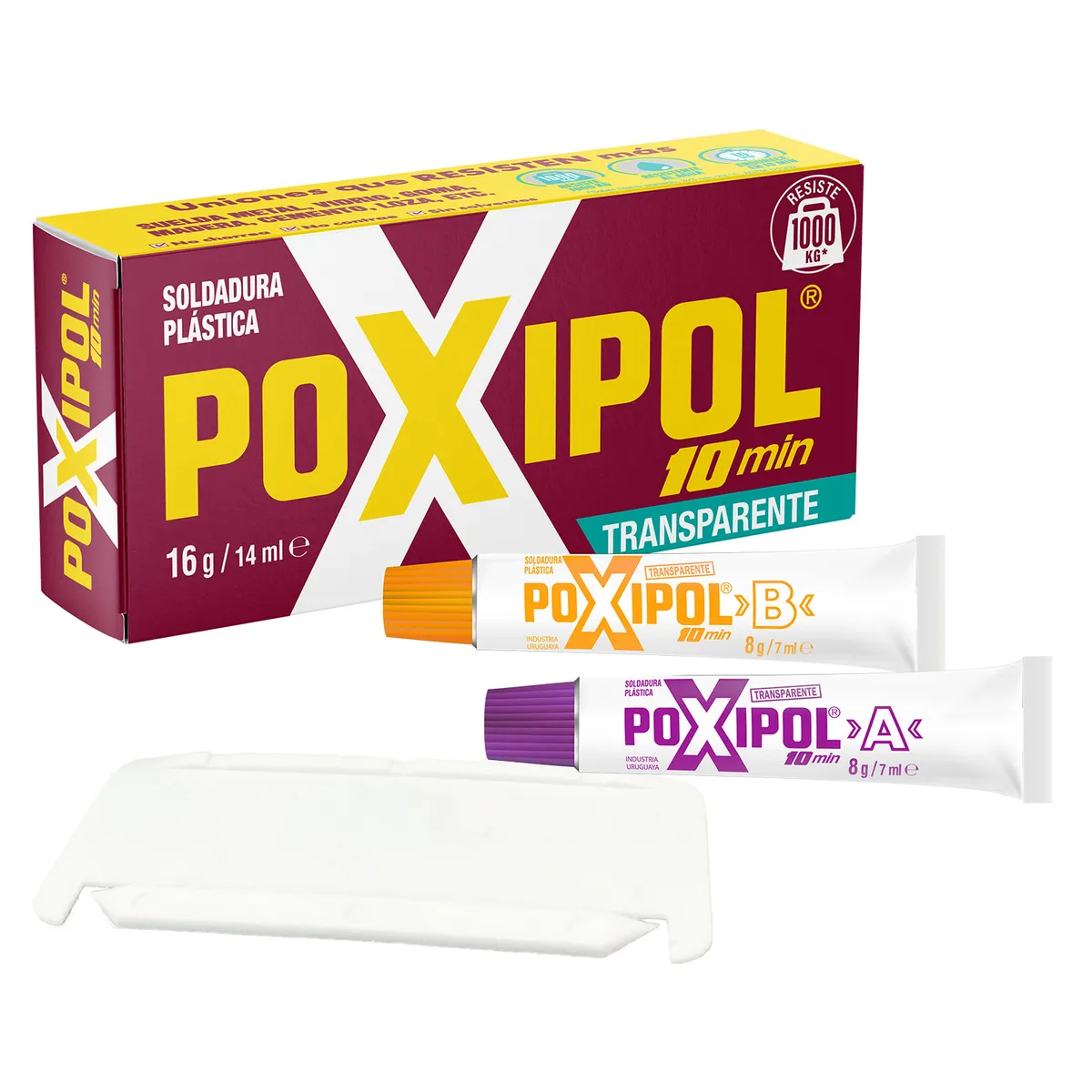 POXIPOL - Adhesivo Poxipol soldadura plástica 16 gr/14ml  Transparente