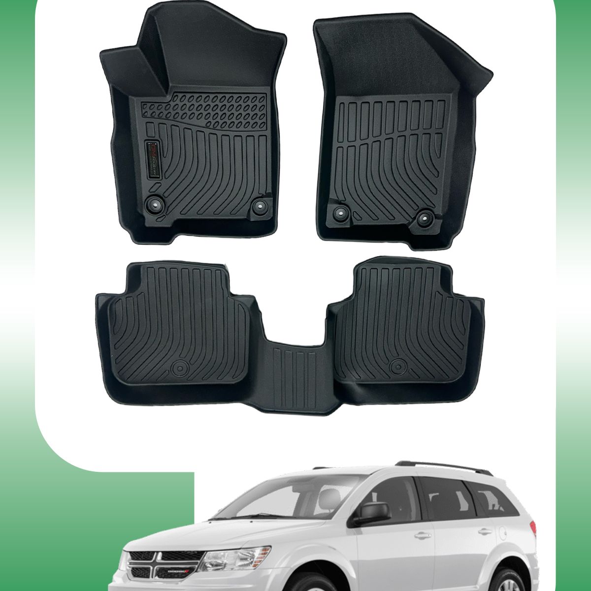 OM INDUSTRIAS PREMIUM - Piso Bandeja Calce Perfecto Dodge Journey 2 Filas 2011-2026