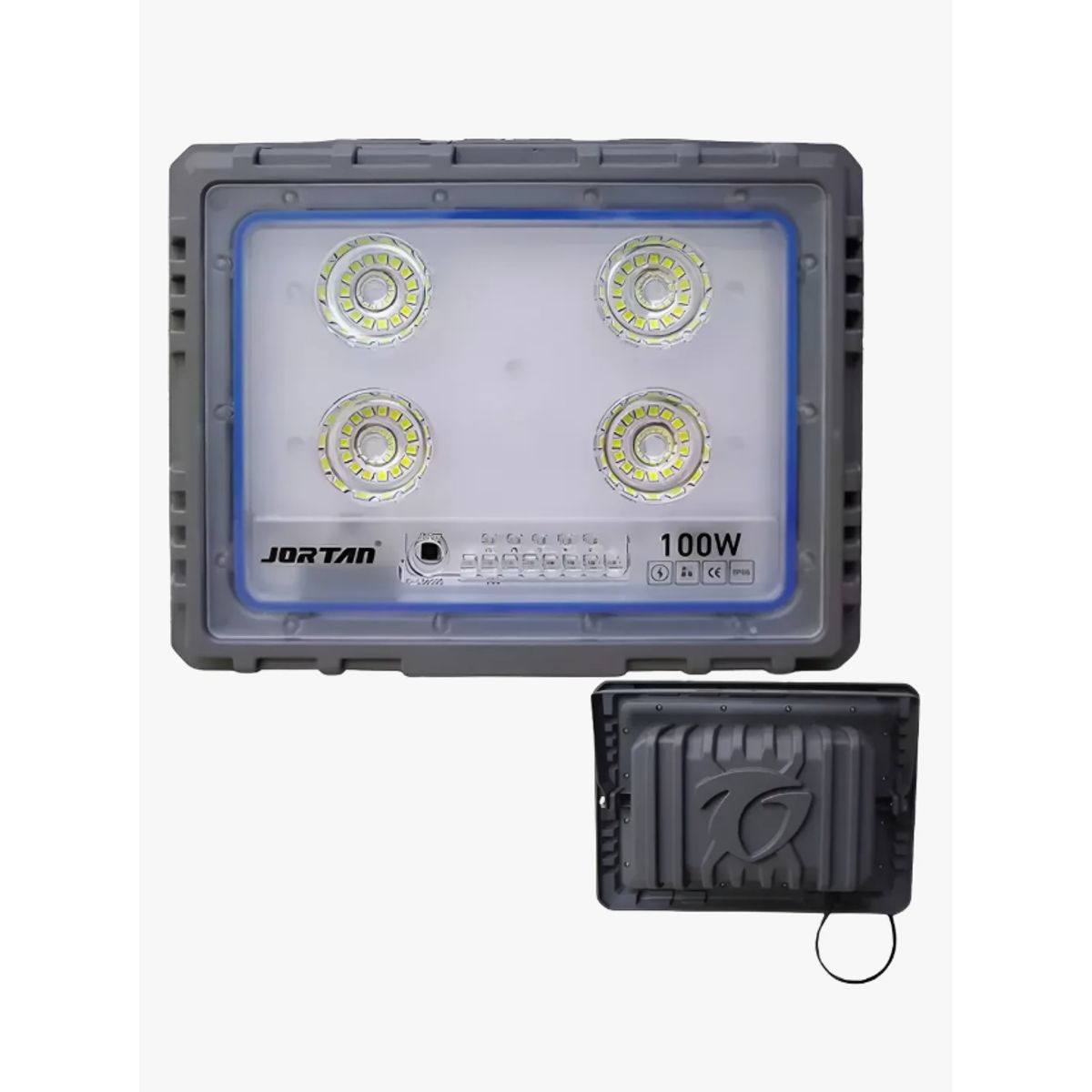IRM - Foco Reflector LED Solar 100W Jortan con Control Remoto IP66 Gris