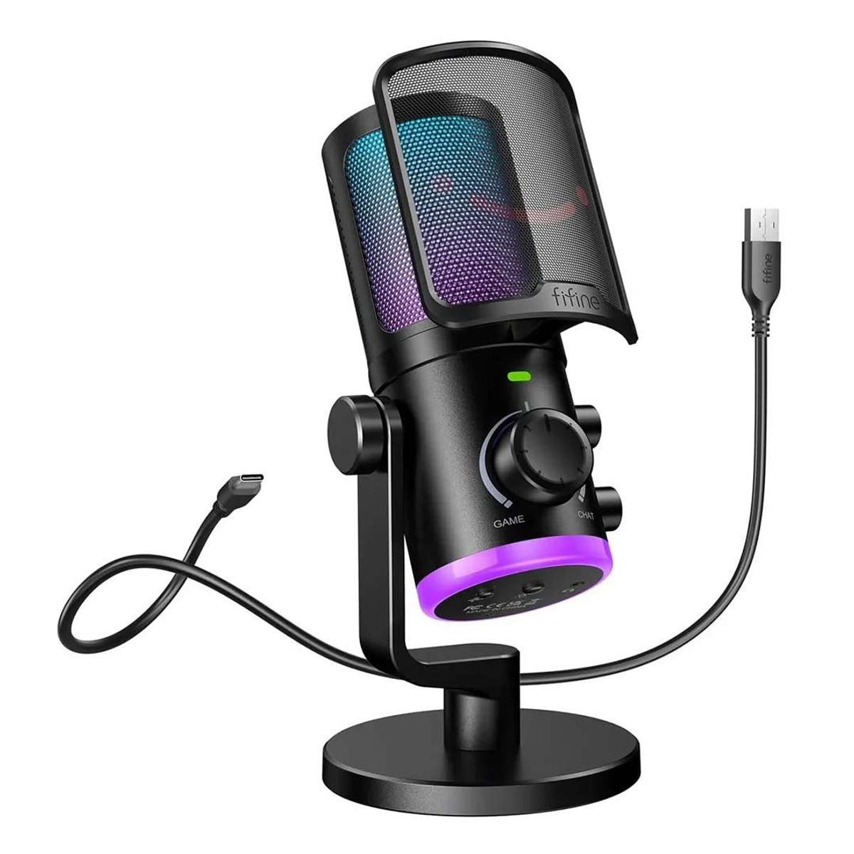 FIFINE - Microfono fifine Am6 Condensado RGB