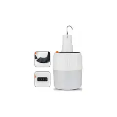 GENERICO - Ampolleta Solar Recargable Camping Usb Emergencia Exterior Blanco