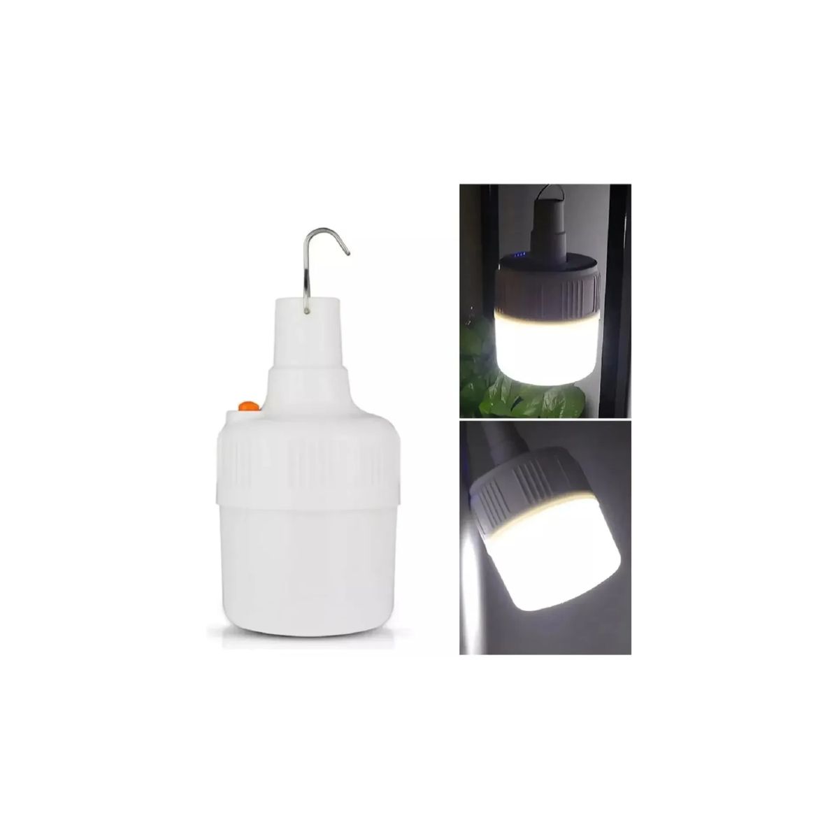 GENERICO - Ampolleta Solar Recargable Camping Usb Emergencia Exterior Blanco