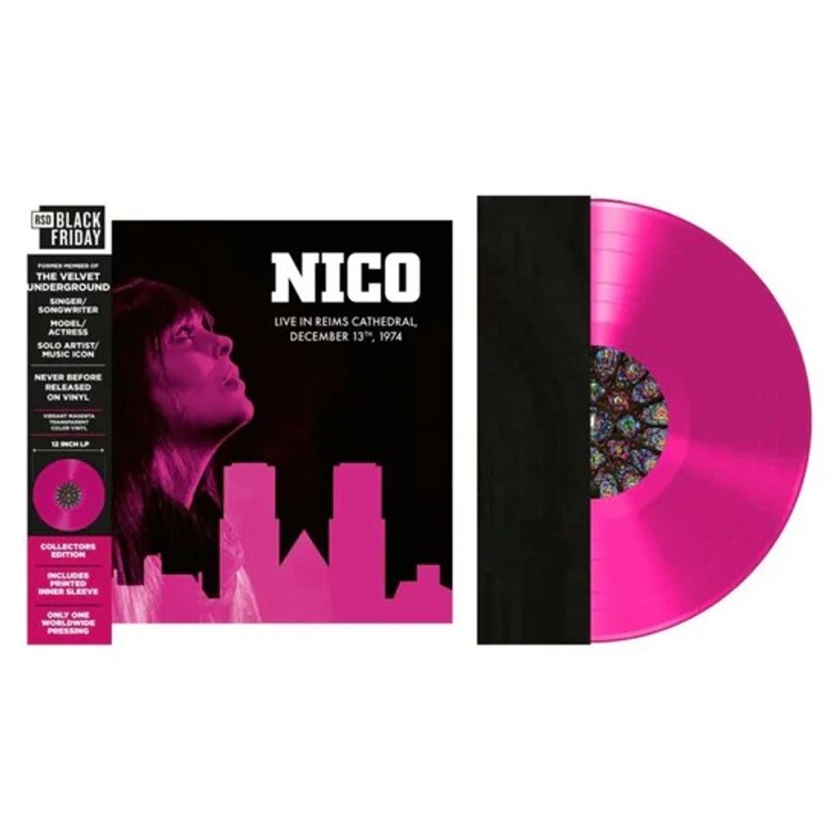 GENERICO - Nico - Live In Reims Cathedral Dec 13th, 1974 (RSD) - Vinilo Simple (Vibrant Magenta Transparent)