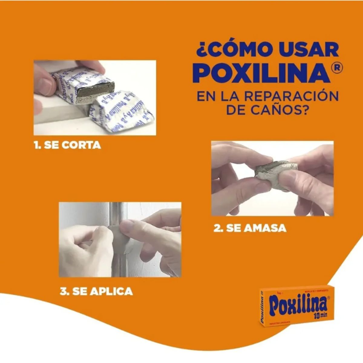 Poxilina Masilla Epóxica 70 gr., marca POXILINA - Foto 2