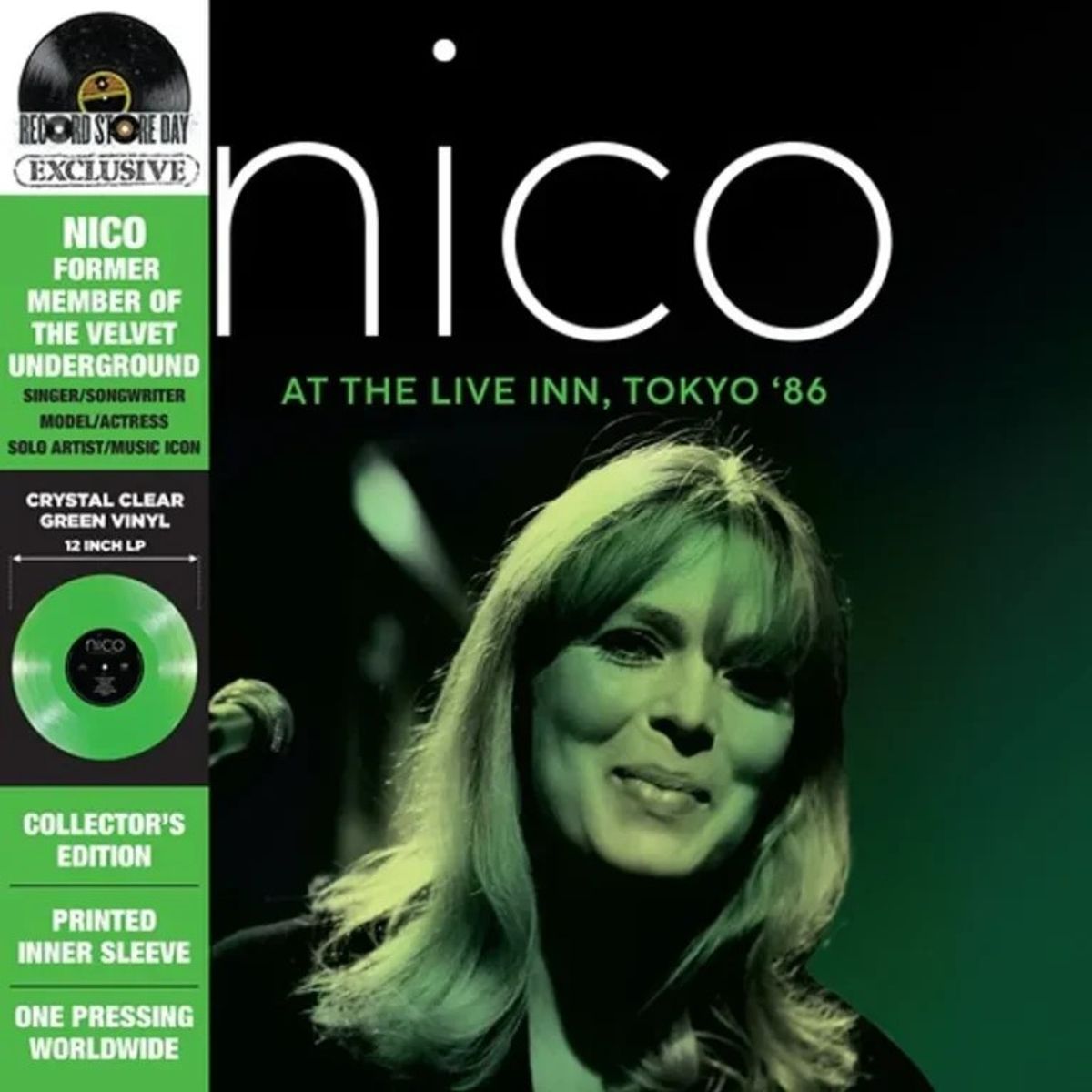 GENERICO - Nico - At The Live Inn Tokyo ’86 RSD - Vinilo Simple Clear Green