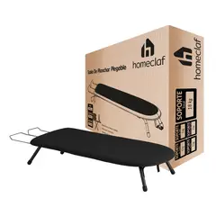 HOMECLAF - Tabla de Planchar de Mesa Plegable Negra compacta y portátil