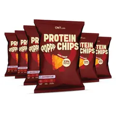 QNT - Pack X 12 Chips De Proteina 50 Gr. Barbecue