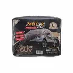 MOTORLIFE - Cubre Auto SUV Talla L para Automovil 100% Impermeable