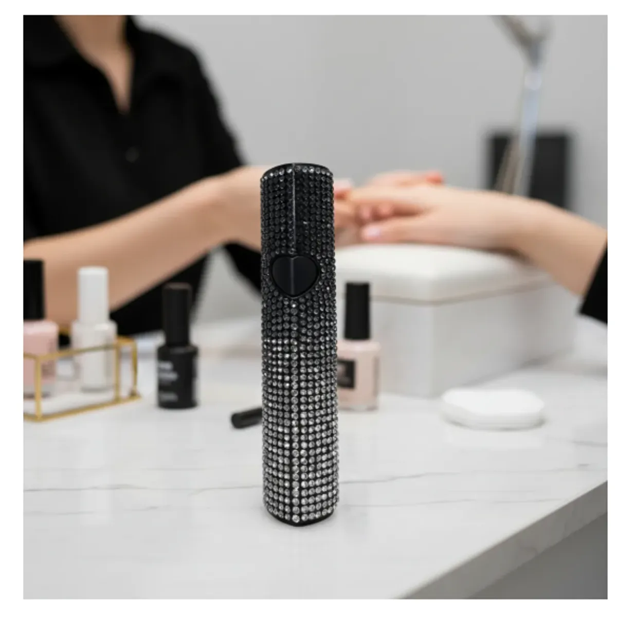 GENERICO - Mini Linterna Lampara Secadora De Uñas Portátil Usb Rapido NEGRO