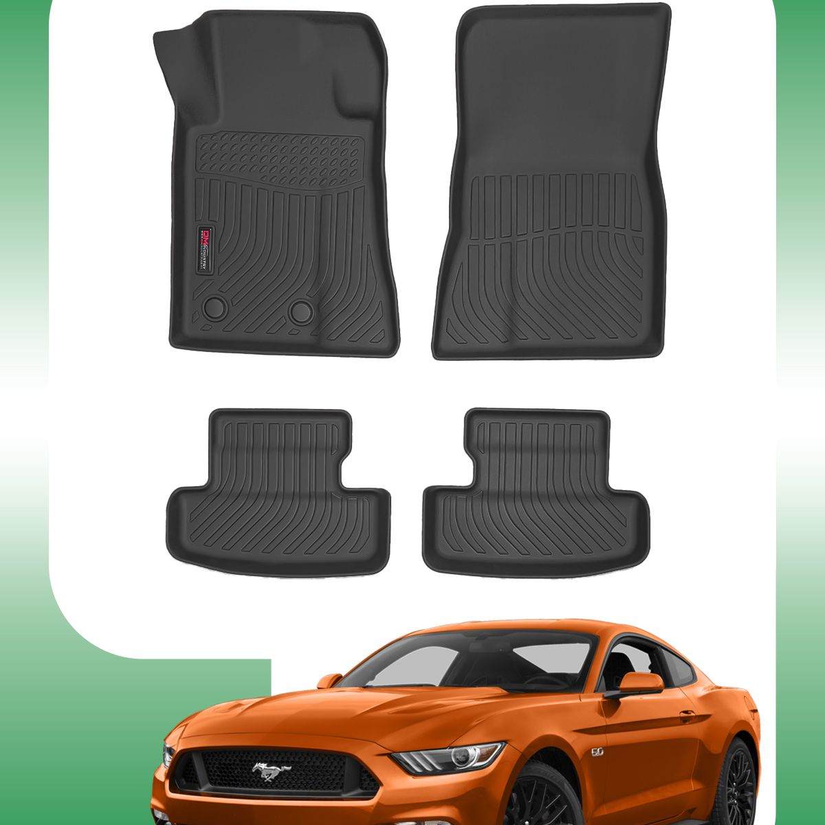 OM INDUSTRIAS PREMIUM - Piso Bandeja Calce Perfecto Ford Mustang 2015-2026