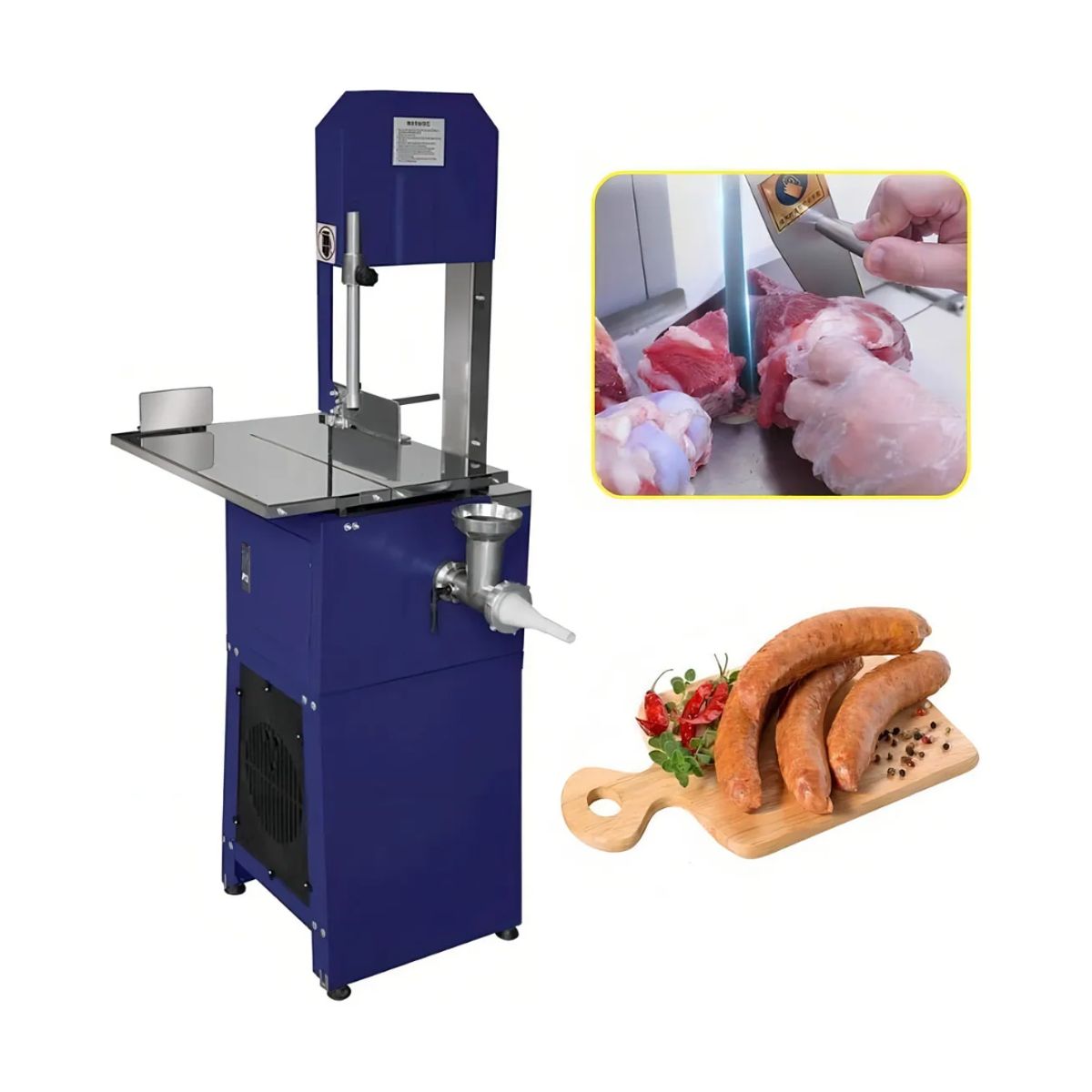 GENERICO - Sierra De Carne Y Hueso Con Molino 550 Watts