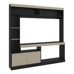 TUHOME - Estante Tv65 2 Puertas Classic Color 1806x180x303 Cm Cartagena Y Wengue
