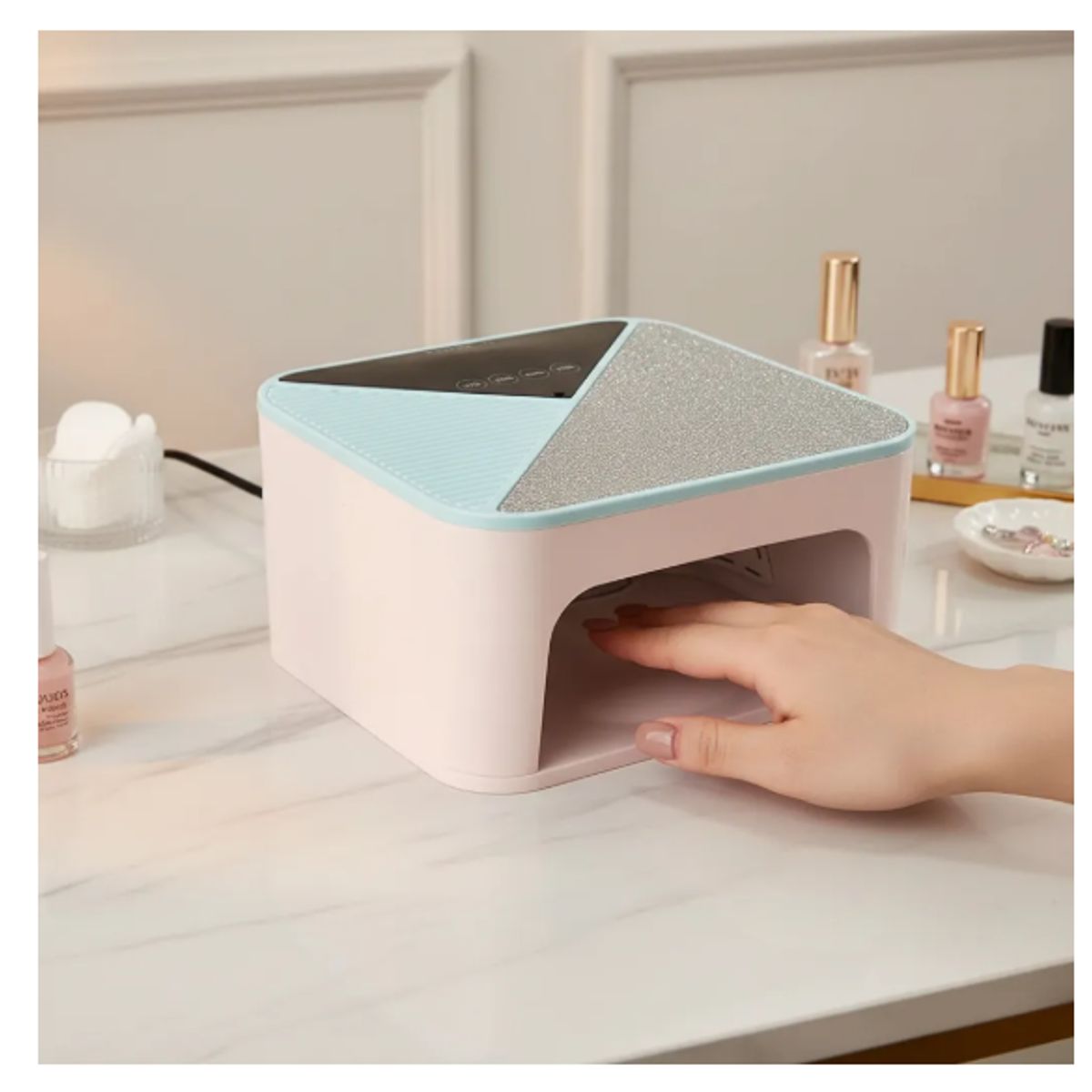 GENERICO - Lámpara Led Uv 288w Uñas Gel Secado Rápido Sensor CELESTE