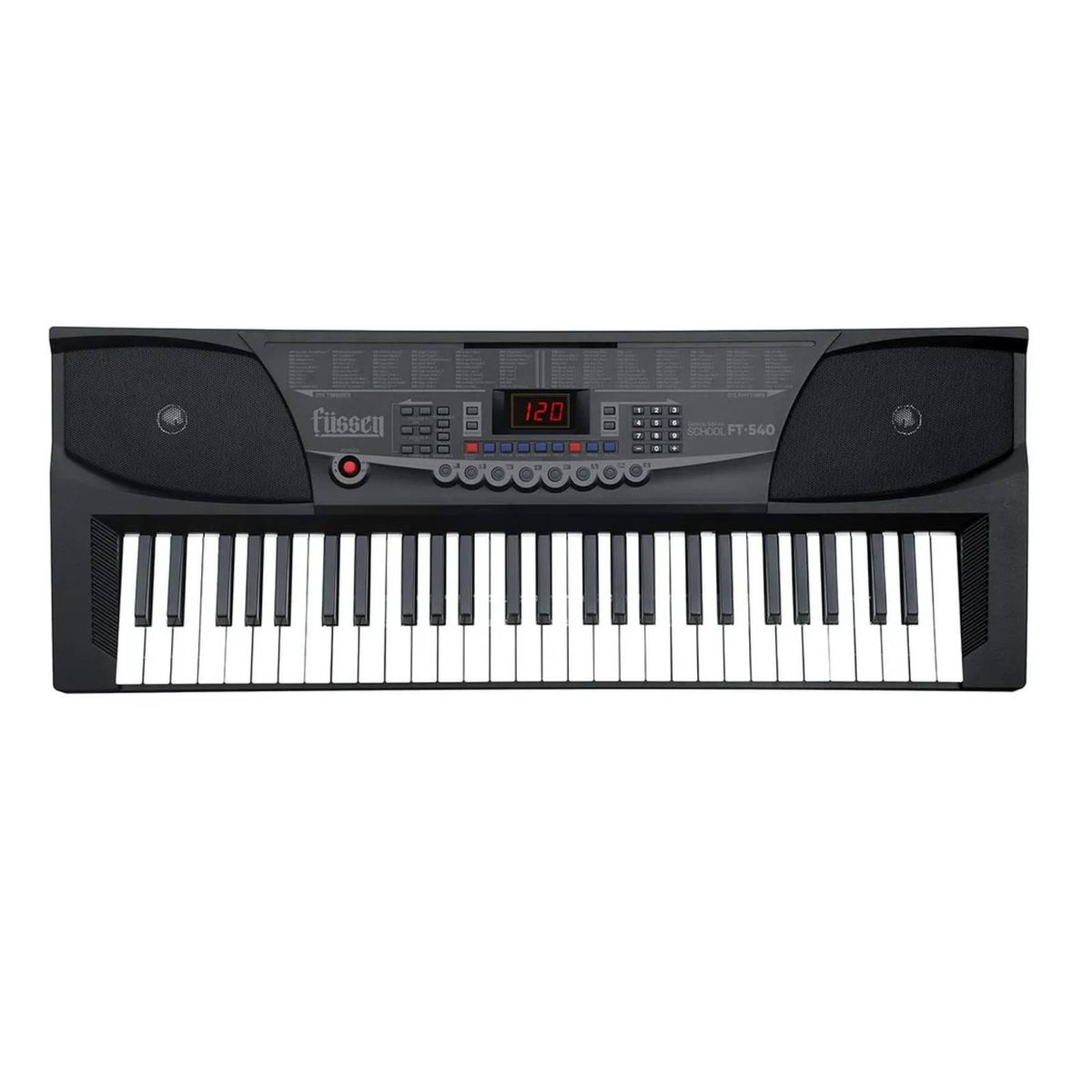 FUSSEN - Teclado Organo 54 Teclas Pantalla LED Con Ritmos y Timbres