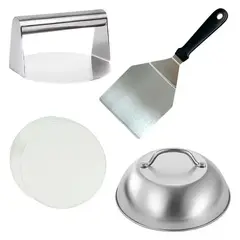 GENERICO - Kit De Prensa De Hamburguesas De Acero Inoxidable