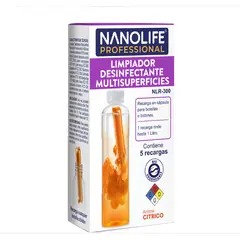 NANOLIFE - LIMPIADOR DESINFECTANTE MULTISUPERFICIE - 5 recargas