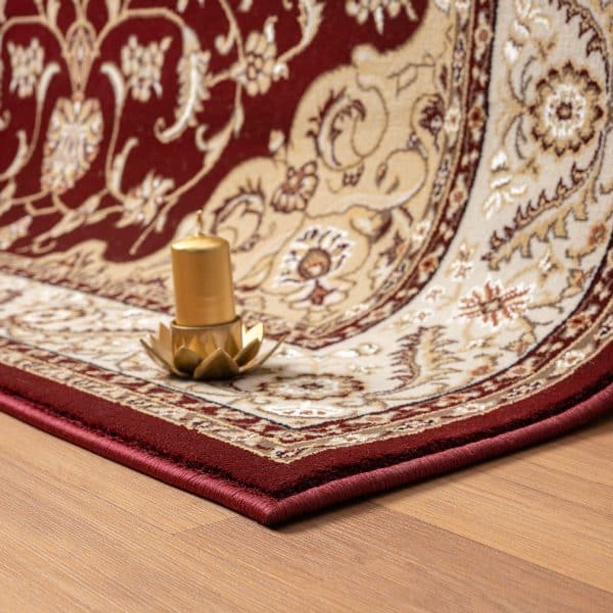 GENERICO - Alfombra Clásica Origen Turca Tipo Persa 120 x 180 Roja 1