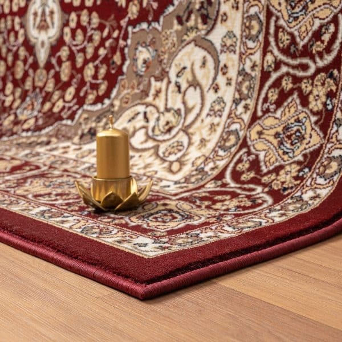GENERICO - Alfombra Clásica Origen Turca Tipo Persa 120 x 180 Roja 2