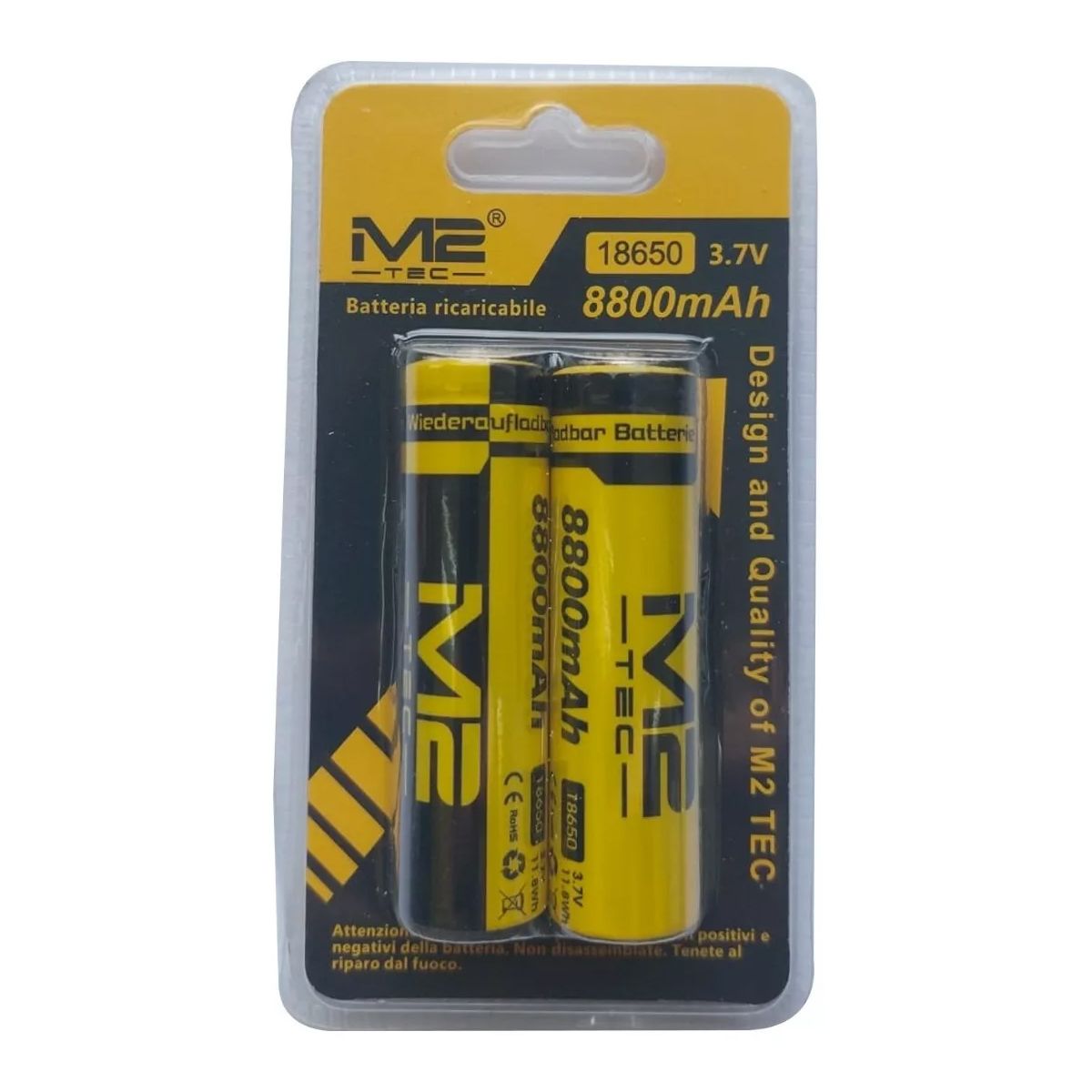NO LOGO - Pilas Recargables 18650 Litio 8.800 Mah 3.7v