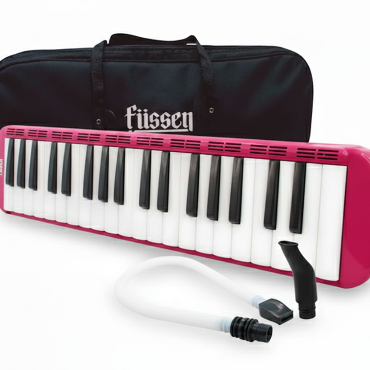 FUSSEN - Melódica Fussen 32 Notas Rosa con Estuche y Boquilla – Ideal para Estudio y Aprendizaje