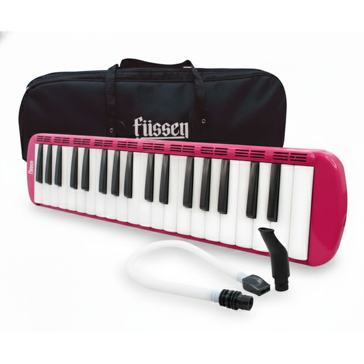 FUSSEN - Melódica Fussen 32 Notas Rosa con Estuche y Boquilla – Ideal para Estudio y Aprendizaje
